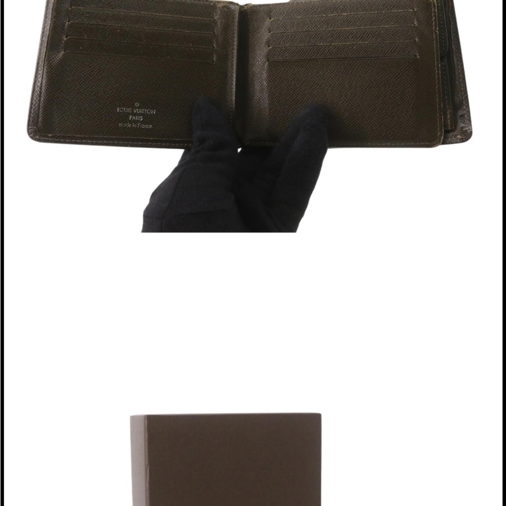 Authentic Men’s Louis Vuitton Taiga Brown Bi-Fold Wallet - Picture 9 of 12